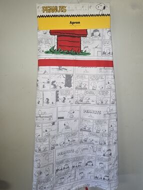 Peanuts Apron with Red & Green Highlights